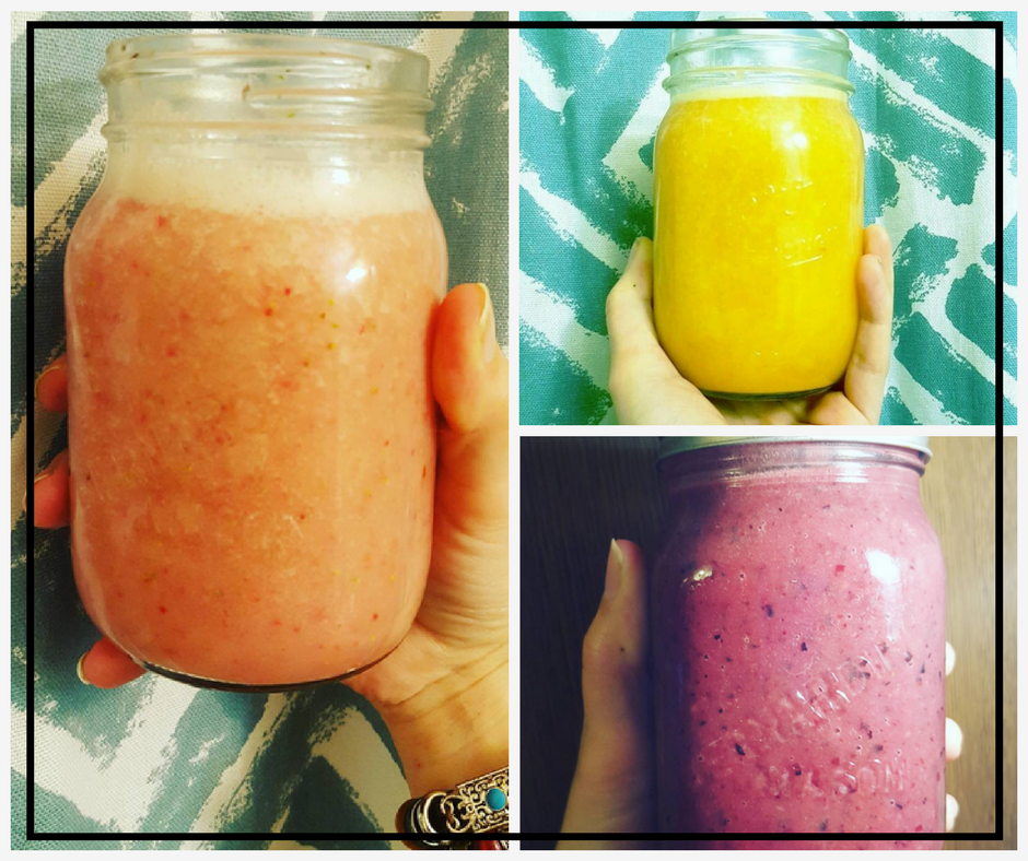 4 Delicious, Healthy Smoothies at mshealthesteem.com - Vegan, Gluten Free, Daily Free. Perfect for Breakfast or as a snack.